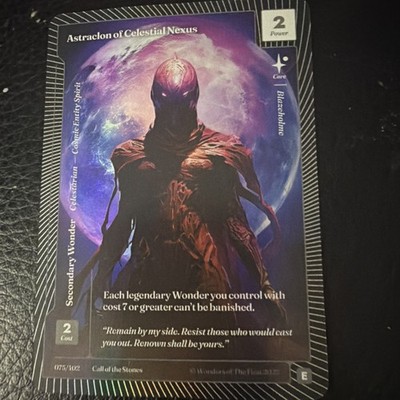 Wonders of The First- Astraclon of Celestial Nexus  (CF): Call Of The Stones