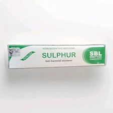 SBL Sulphur Homeopathic Ointment Supports For Acne, Blackheads, Burns, Scabies