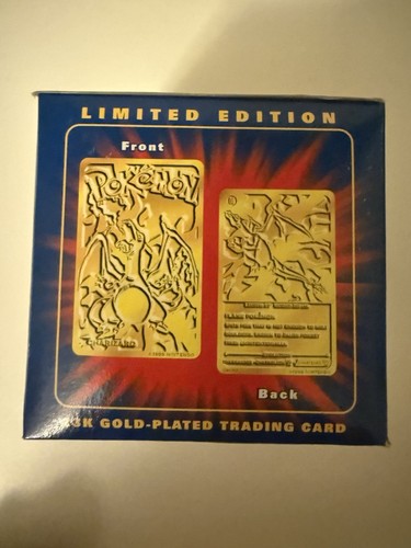Pokemon Toys - Burger King Gold-Plated Card -CHARIZARD #006 (Pokeball & New Box) - Picture 6 of 8