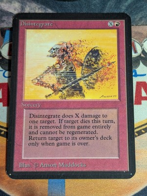  MTG Alpha Disintegrate   NM  