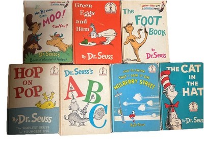 Dr. Seuss Hard Cover Books Book Club Edition 1930's to 1970's Lot of 7 Vintage