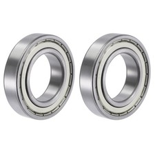 6210ZZ Deep Groove Ball Bearings 50x90x20mm Double Shielded Chrome Steel 2pcs