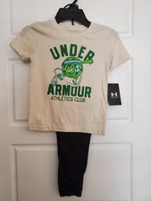 Boys Under Armour Sz 4 Tee/pants