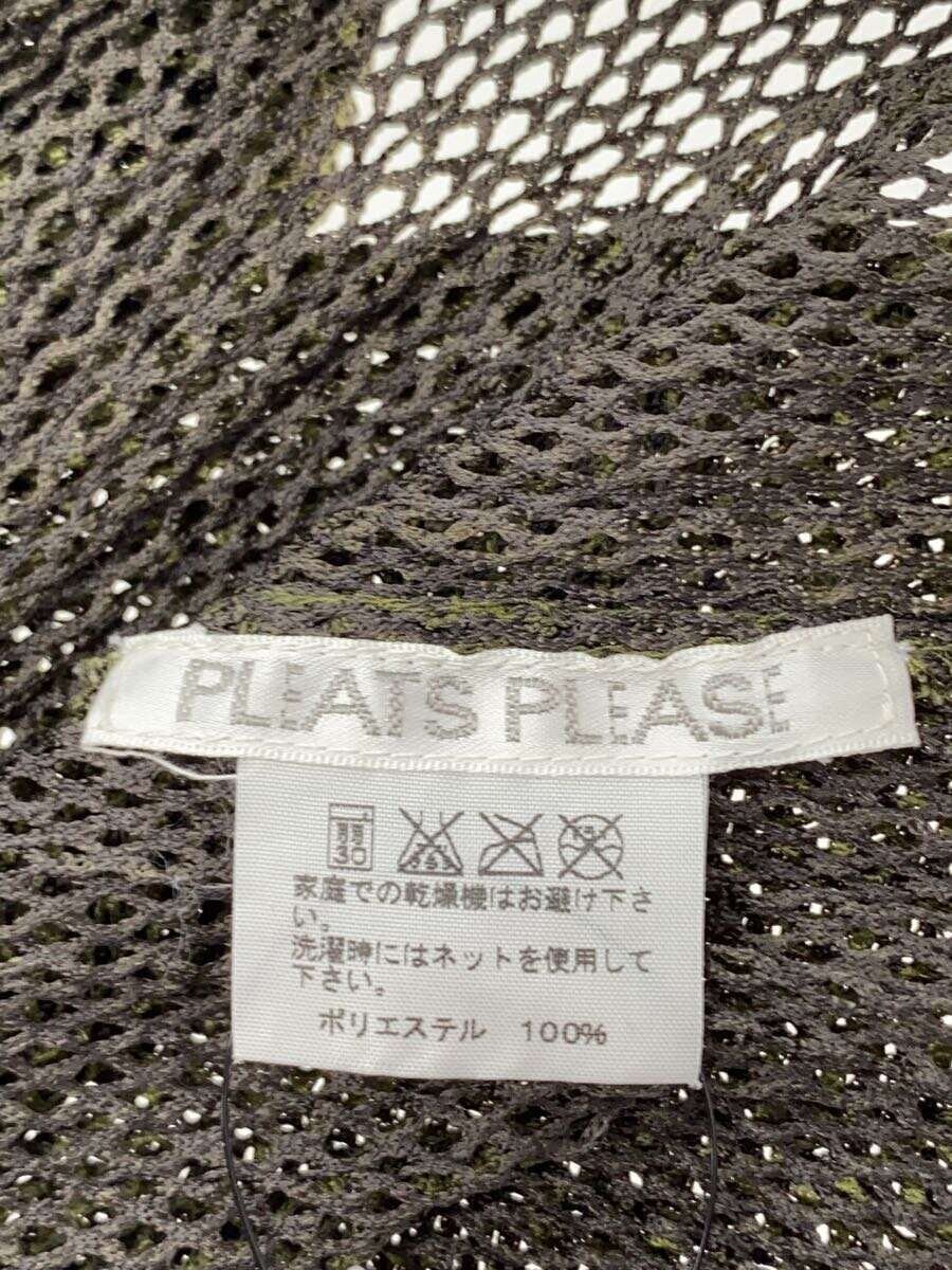 PLEATS PLEASE ISSEY MIYAKE◆ジップパーカー/3/ポリエステル/GRN/PP51-JC714// Pleats Please Issey Miyake Zip Hoodie/3/Polyester/Grn/Pp51