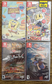 TEN SWITCH GAMES - 9 BRAND NEW NOT OPENED - PLUS GAME & WATCH ZELDA COLOR SCREEN