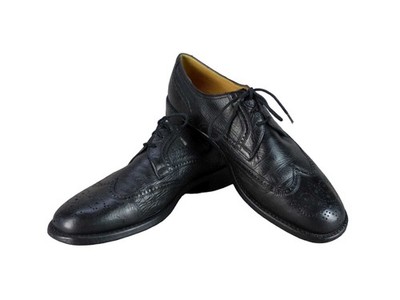 Gravati Herren Schuhe Slipper Gr 42 | 8 Leder schwarz Halbschuhe Budapester (EB)