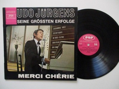LP - UDO JÜRGENS - MERCI CHERIE / SEINE GRÖSSTEN ERFOLGE '' WASHED '' #G01#