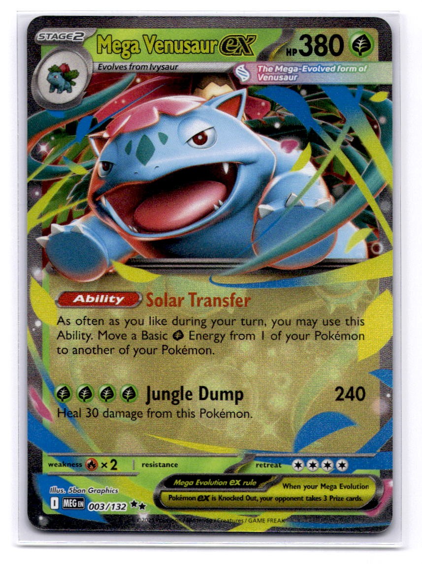 Mega Venusaur ex - Double Rare ME01: Mega Evolution 003/132 LP-NM