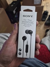 Sony MDR-EX15AP In-Ear Earbud with Microphone - Black MDREX15AP/B 