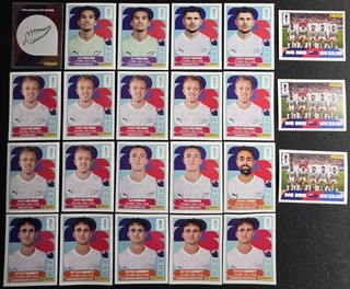 2026 World Cup Panini Stickers New Zealand Team Bulk Set Of 23 Stickers