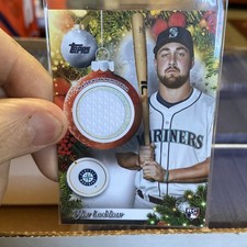 Tyler Locklear 2025  Topps Holiday Player Relic Card PR-TL Mariners RC