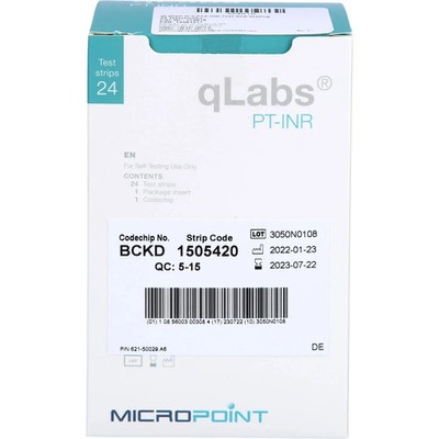 Qlabs Ptz-inr Teststreifen Zur Inr-bestimmung 24St - PZN 12561577