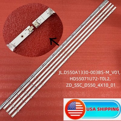 LED Strips For Hisense 55R6G 55A6G 55R6095G5 55R6070G 55C350KU HD550Y1U62-T0L6