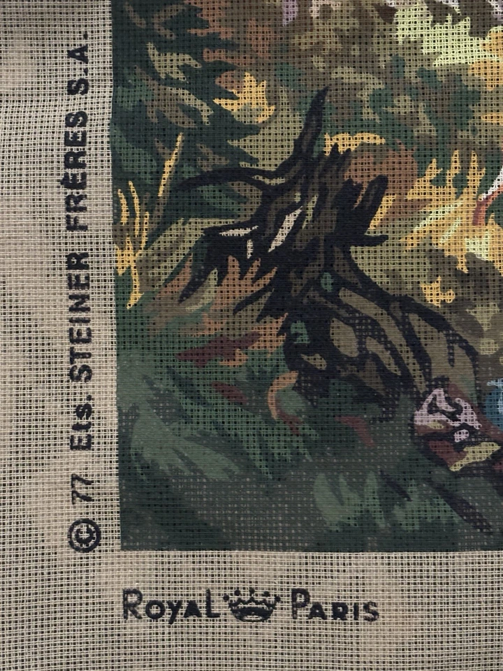 Royal Paris Needlepoint Canvas Deer Herd E.Paetz-Kalich 14605 Steiner Freres '77 - Image 3 of 4
