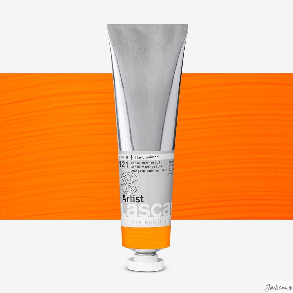 Lascaux Artist Acrylic Paint Lightfast Pigment 45ml Cadmium Orange Light Art Use