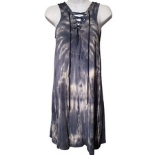 American Eagle Soft & Sexy Tie Dye Tankdress Sz Sm Gray Cover Up Lace Front