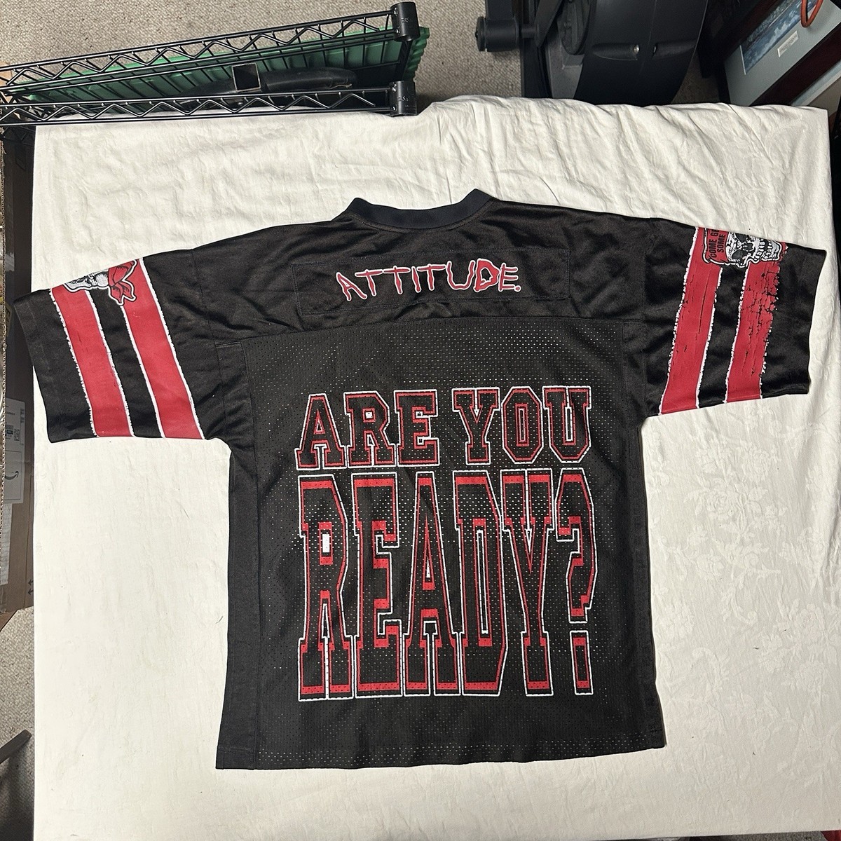 WWF Raw Is War Jersey Shirt Stone Cold Wrestling Large XL L
