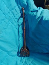Antique Stars and Hearts 13 1/2 Inch Cast Iron Fireplace Tongs 
