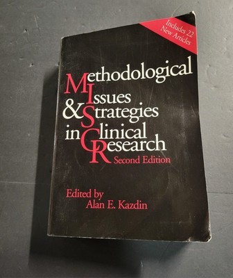 METHODOLOGICAL ISSUES CLINICAL RESEARCH Edit. Kazdin (1998, Paper) VERY GOOD