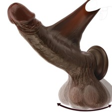 Realistic Huge Dildo with Big Swinging Balls Sex Toys, 9.05“ Long Dildos for ...