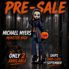 Monster High Skullector Halloween II Michael Myers Doll - PRESALE  SHIPs in Sept