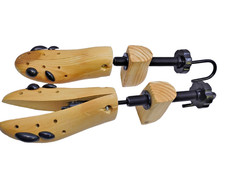 2 Way Shoe Stretchers for Men Women Large Size 9-11 Wide One Pair Wood