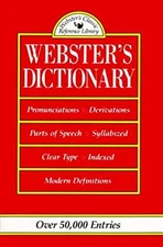 Webster's Dictionary Hardcover Random House Value Publishing Staf