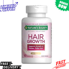 Nature's Bounty Hair Growth 90 Capsules Biotin Exp 8/28 Healthy Hair Support