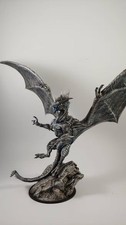 Silver dragon miniature - rescale miniatures - DnD miniatures RPG Role Playing