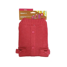 Vibrant Life Pet Sweater Pink for Dogs/Cats Sz M - 20-50 lbs