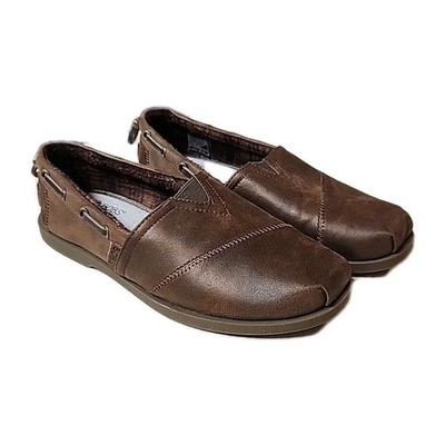 NEW Skechers BOBS Shoes Womens 8.5 Chill Lugs Urban Spell Brown Flats Loafers