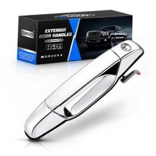 Front Driver Left Side Chrome Door Handles Fit For Chevy Silverado Front Left