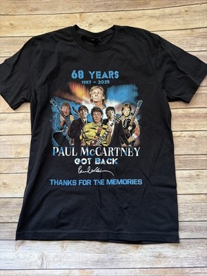 NEW Paul Mccartney Merch Tour 2025 North America Anniversary T-Shirt Medium