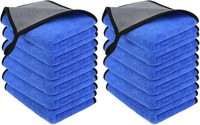 MikrofasertüCher 12 PCS 500GSM Fusselfrei Reinigungstuch 30X40Cm Auto Haushalt