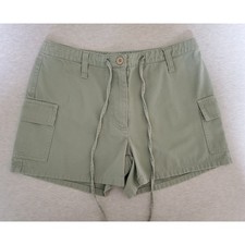 Vintage 90s Express Bleus olive green shorts cotton cargo utility army safari 2