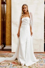 Coast Ivory A-Line Dress Womens Bridal Dresses