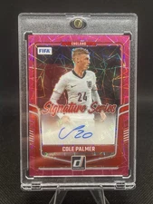 Cole Palmer 2024-25 Panini Donruss #SS-CP Pink Velocity Signature Series AUTO