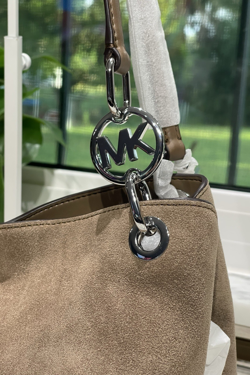 MICHAEL KORS CHRISTINA LARGE TRIPLE SHOULDER HOBO BAG TOTE MK TAN