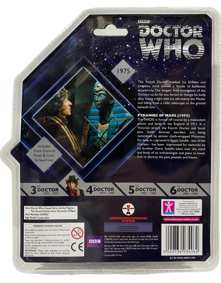 Figura de acción Doctor Who Pirámide de Marte 4to Cuarto Dr Tom Baker NUEVA TARDIS parte Foto 2 de 2