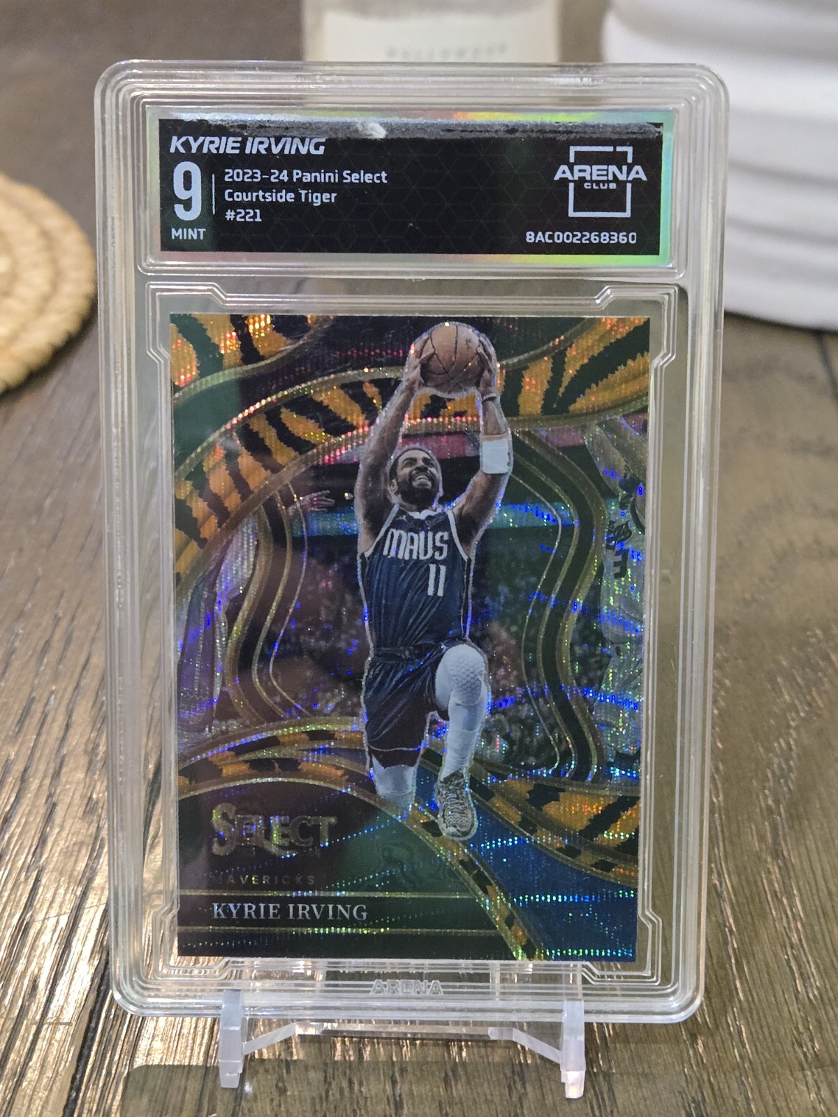 2023-24 Panini Select - Courtside Kyrie Irving #221 Tiger Stripes Prizm