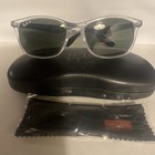 RAY BAN RX7047 5943 Transparent Square 56 mm Unisex Polarized Sunglasses NWT — photo 1
