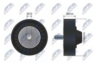 NTY Umlenk-/FüHrungsrolle, Keilriemen RNK-BM-027 FüR BMW