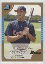 2005 Bowman Draft Gold Jordan Schafer #BDP77 03rx