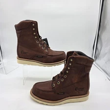 Chippewa Boots 25346 Edge Walker Men 7.5 EE Brown Leather Waterproof Moc Toe