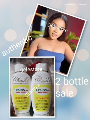 2 bottle sale: CLOUD-9 PARIS Lemon oil & Mango extracts vitamin body milk lotion