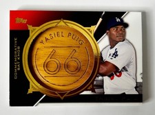 Yasiel Puig 2015 Topps Baseball series 2 Commemorative Bat Knob #CBK-10