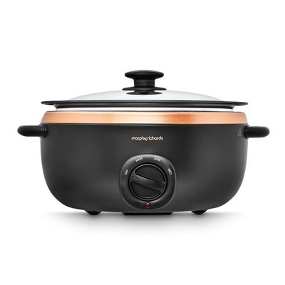 Morphy Richards 6,5L Sear & Stew Schongarer Schwarz Roségold 461016