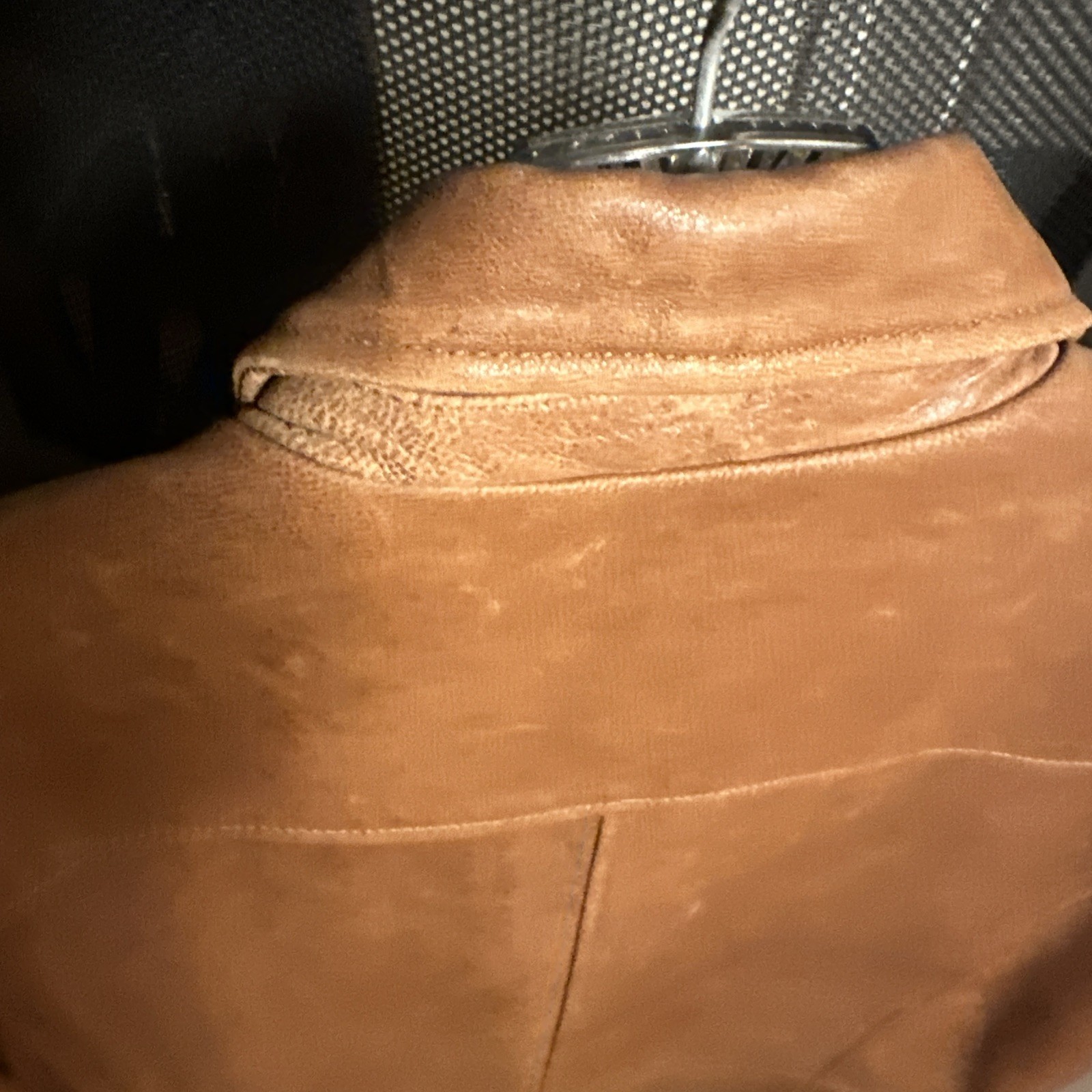 Rust Brown Colored Mossimo Leather Jacket, Medium… - image 7