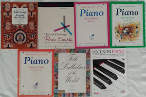 7 Piano Books Alfred Folk Songs 2 Recital 4 Sight Read 1B Teacher 1A Lullabies