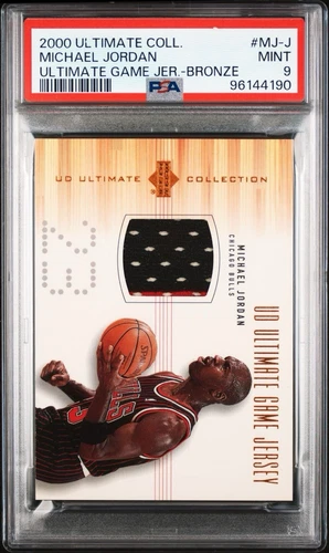 2000 Upper Deck Ultimate Collection Michael Jordan Game Used Jersey Bronze PSA 9